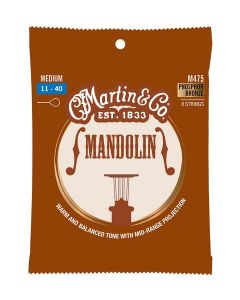 Martin string set mandolin phosphor bronze wound, medium 011-011-015-015-026-026-040-040