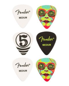 Fender John 5 351 celluloid picks, 6-pack