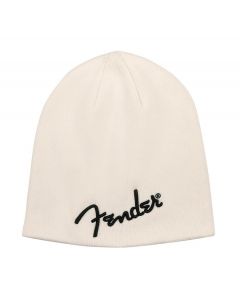 Fender Clothing Headwear logo beanie, Arctic White, one size