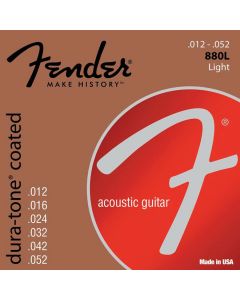 Fender Dura-Tone Coated 80/20 string set acoustic coated bronze light 012-016-024-032-042-052 