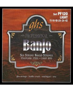 GHS PF 120 6-Str. Banjo String St. Steel
