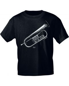 T-Shirt black Flügelhorn M 