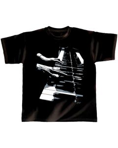T-Shirt black Piano Hands M 