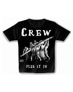 T-Shirt black Plug It In Crew S