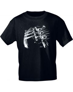 T-Shirt black Waldhorn-Ventil S