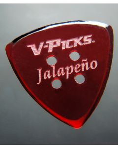 V-Pick Jalapeno Guit.&Mando Pick rubyred