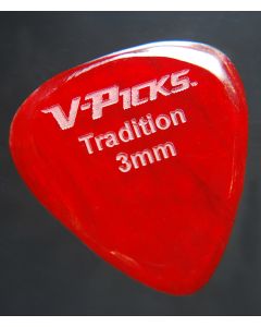 V-Pick Tradition Pick red swirl