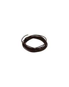 Gavitt USA made waxed cotton braided push back wire, brown, per meter