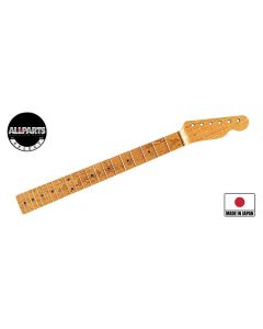 Allparts VIN-MOD replacement neck for Telecaster, AAA+ roasted flamed maple, chunky C shape, unfinished (Selected Limited Edition)