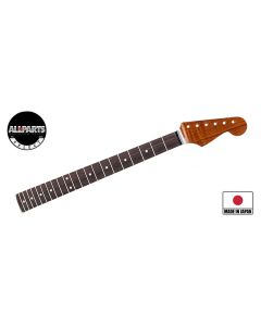 Allparts VIN-MOD Deluxe neck for Stratocaster, AAA+ roasted flamed maple, bound fretboard, nitro finish (Selected Limited Edition)