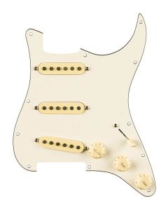 Fender Pre-wired Strat Pickguard Eric Johnson Signature SSS, 11 screw holes, parchment