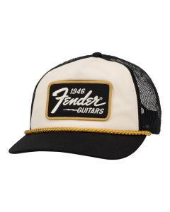 Fender Clothing Headwear 1946 gold braid hat, cream/black