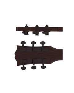 Hipshot	guitar tuner upgrade kit, 3+3 Grip-Lock, closed black