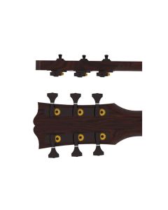 Hipshot	guitar tuner upgrade kit, 3+3 classic, open black