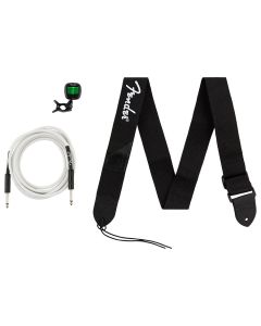 Fender Accessories bundle pack -- cable, tuner, strap