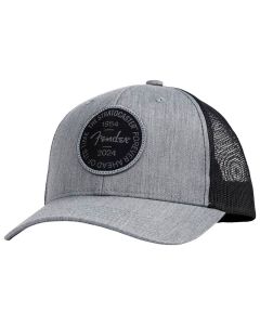 Fender Clothing Headwear Stratocaster 70th Anniversary badge hat, gray heather, one size