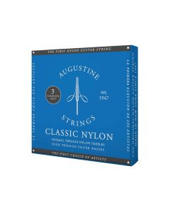 Augustine Classic Blue string set classic, regular tension trebles & high tension basses - 3 PACK