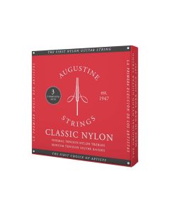 Augustine Classic Red string set classic, regular tension trebles & medium tension basses - 3 PACK