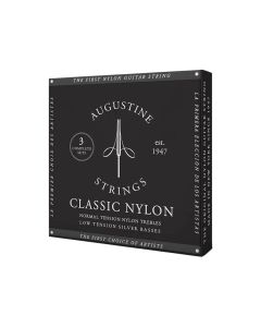 Augustine Classic Black string set classic, regular tension trebles & light tension basses - 3 PACK