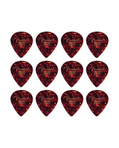 Fender Classic Celluloid Picks 12 pieces, 551 shape, extra heavy