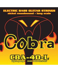 Cobra snarenset basgitaar, nickelplated, longscale, light: .040-.060-.075-.095