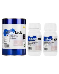 NitorLACK NitorPOL poyurethane primer, clear - 1000ml can + 500ml hardener