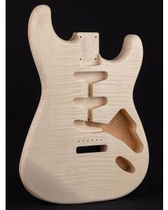 Body Strat model (made in Germany), 2 piece roasted pine, AAA flamed maple top