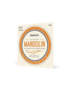 D'Addario snarenset octave mandoline, medium, 012-012 022-022 032-032 046-046 EJ80