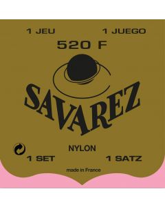 Savarez snarenset klassiek, Rouge, rectified nylon, traditional basses, hard tension, wound G-3