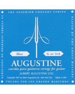 Augustine Blue Label G-3 snaar voor klassieke gitaar, clear nylon, extra hard tension