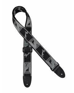 Fender 2  guitar strap 'Monogrammed' black-light grey-dark grey 