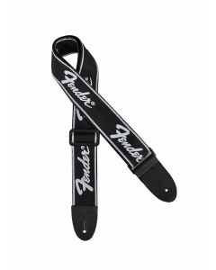 Fender guitar strap 'Running Logo' black 